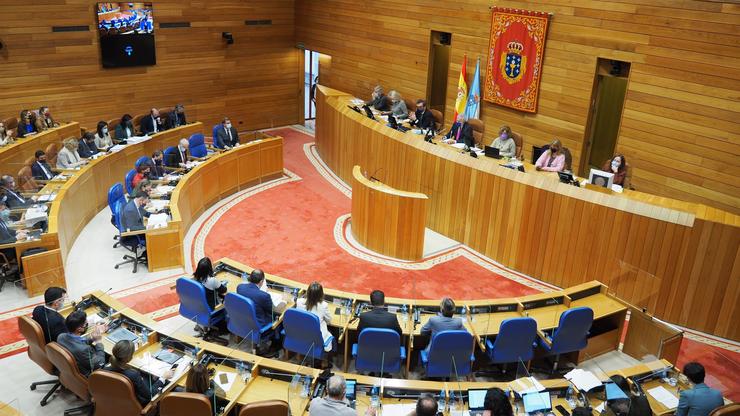 Imaxe do pleno do Parlamento de Galicia. PARLAMENTO DE GALICIA