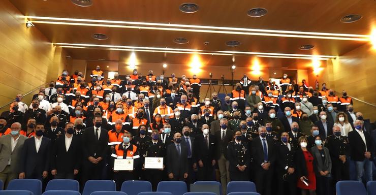 O vicepresidente primeiro da Xunta, Alfonso Rueda, na entrega das Medallas ao Mérito de Protección Civil de Galicia.. XUNTA / Europa Press