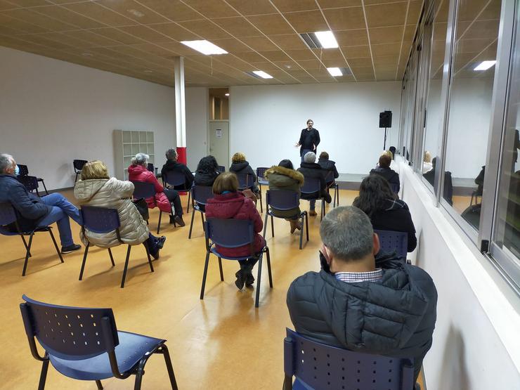 Monólogo de Víctor Grande no 'Outono a Escena' (2021). Foto: Cultura Arzúa