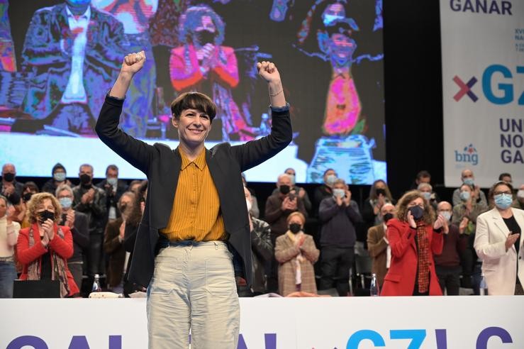 A portavoz nacional do BNG, Ana Pontón, na XVII Asemblea Nacional do BNG, no Coliseum da Coruña, a 6 de novembro de 2021, na Coruña M. Dylan - Europa Press / Europa Press