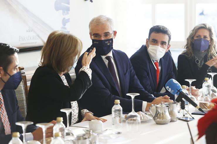 O vicepresidente económico e conselleiro de Economía, Empresa e Innovación, Francisco Conde, nun acto en Ferrol.. XUNTA 