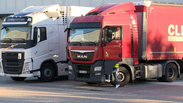 Imaxes de camións no Centro de Transportes de Coslada. / Europa Press