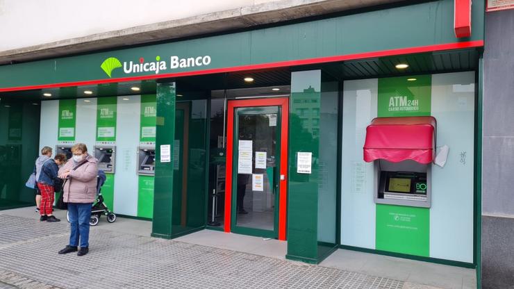 Unha oficina de Unicaja Banco. CCOO UNICAJA / Europa Press