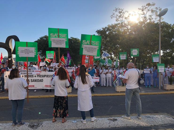 Protesta de enfermeiras 