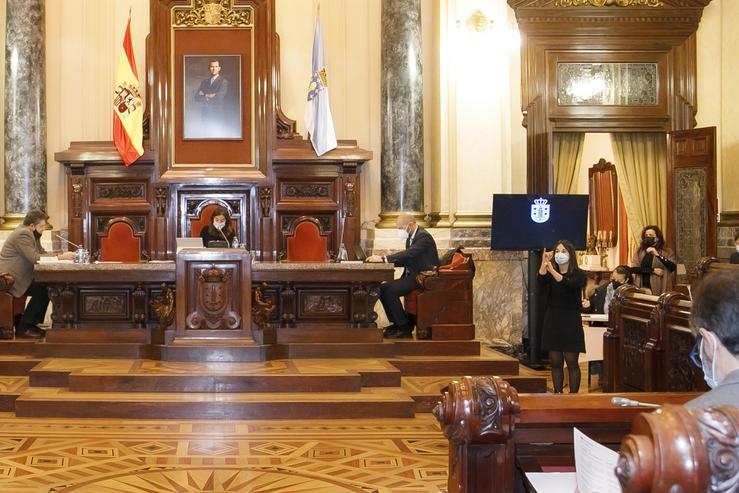 Pleno da Corporación municipal da Coruña. CONCELLO DA CORUÑA 