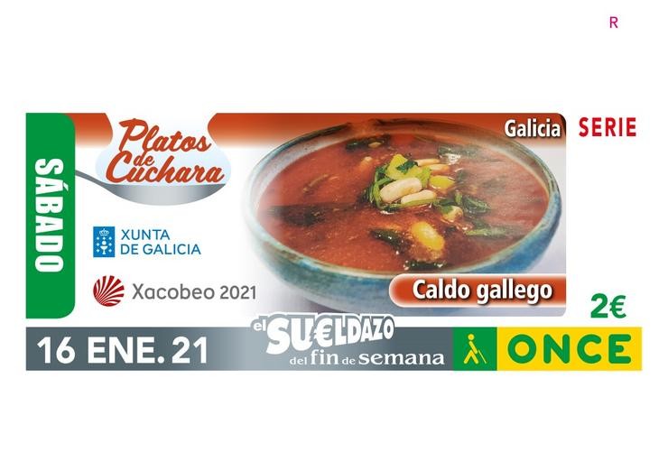 O Caldo Galego É Imaxe Dekl Cupón Do Once. ONCE / Europa Press