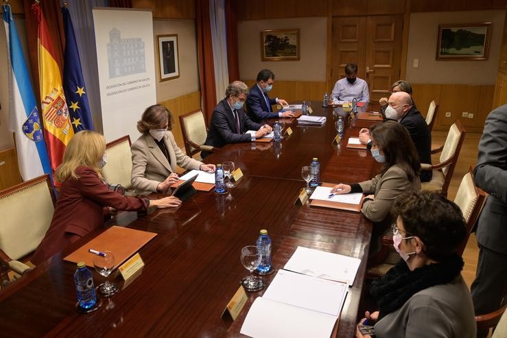 Reunión sobre o Pazo de Meirás presidida pola vicepresidenta primeira do Goberno Carmen Calvo. M. Dylan - Europa Press - Arquivo 