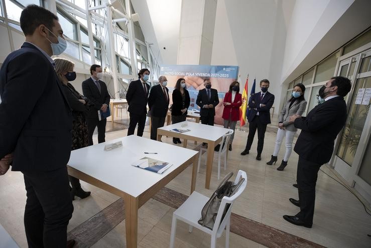 Firma do Pacto Social pola Vivenda 2021-2025.. Xunta de Galicia / Europa Press
