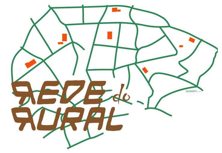 Logotipo da Rede do Rural, obra do artista Xoán Andrade 