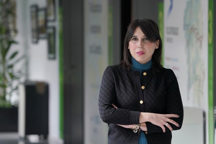 A conselleira de Emprego e Igualdade (emprego e igualdade) de Galicia, María Jesús Lorenzana, pousa antes dunha entrevista para Europa Press en Santiago de Compostela, A Coruña, Galicia (España), a 18 de febreiro de 2021.. Álvaro Ballesteros - Europa Press