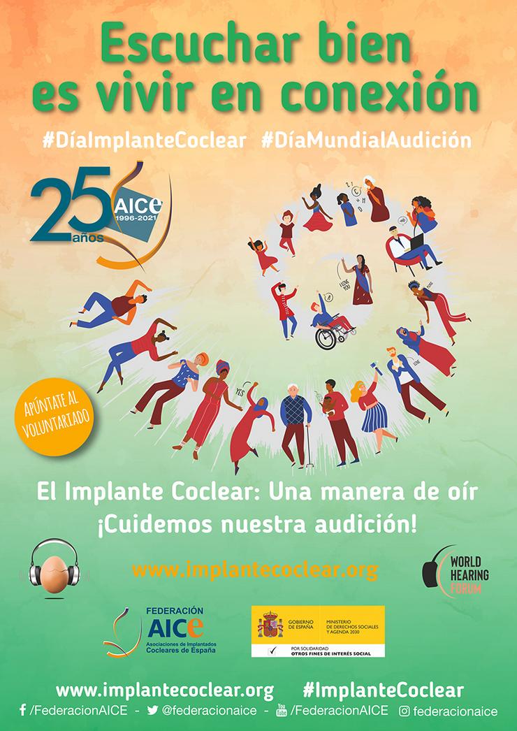 Cartaz do Día Mundial do Implante Coclear 
