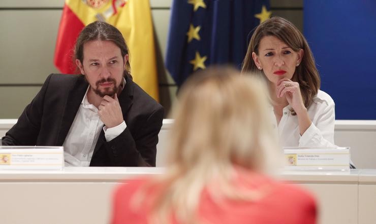 Pablo Iglesias e Yolanda Díaz 