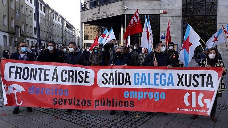 Manifestación da CIG. CIG / Europa Press