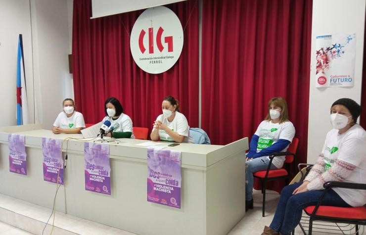 A CIG denuncia en rolda de prensa a situación de precariedade laboral en residencias de DomusVi. CIG 