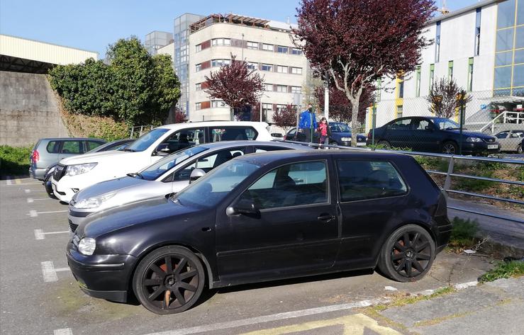 Vehículo abandonado en Pontevedra/Concello de Pontevedra