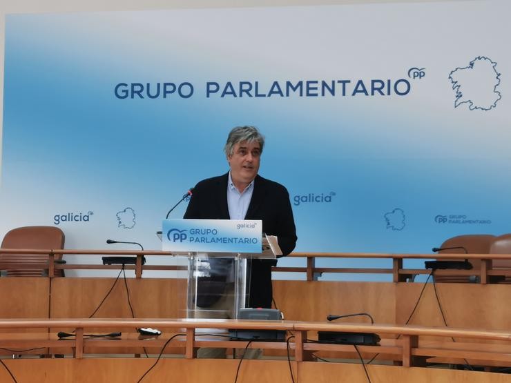 O portavoz do PPdeG no Parlamento galego, Pedro Puy. 