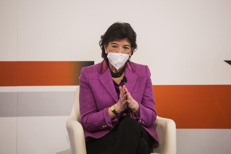 A ministra de Educación e Formación Profesional, Isabel Celaá, participa no acto 