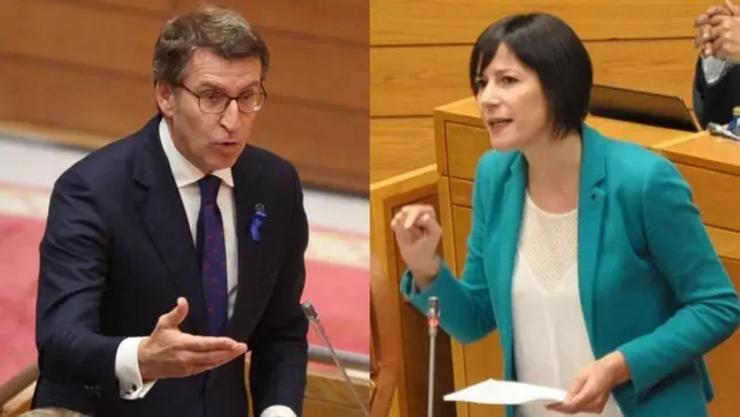 Feijóo e Ana Pontón no Parlamento / culturar - EFE
