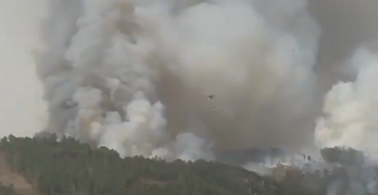 Incendio en Marcelle (Monforte de Lemos) 