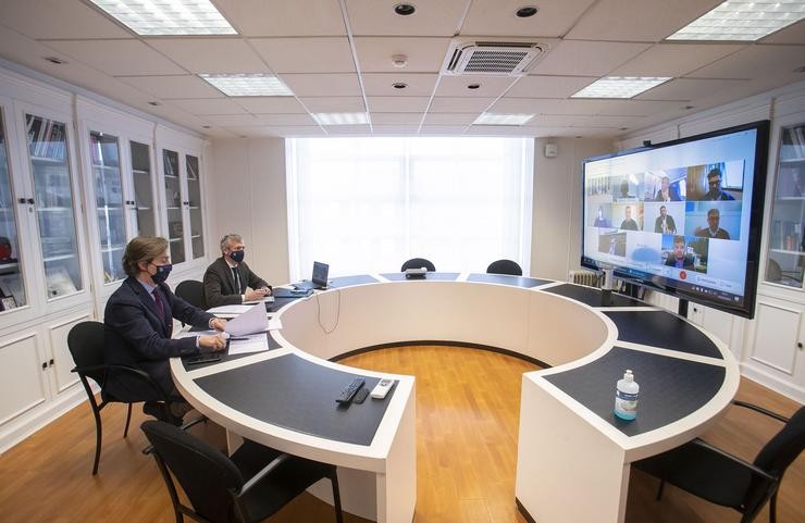 Reunión virtual entre a Xunta e autoridades portuguesas / Xunta de Galicia.
