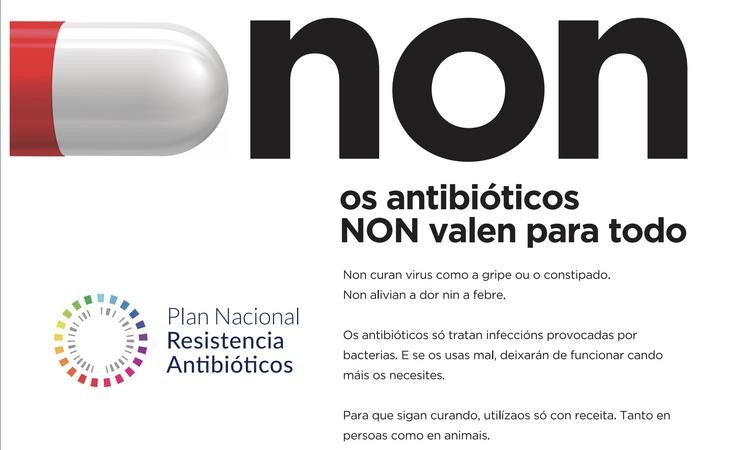 Campaña do Ministerio de Sanidade para un uso racional dos antibióticos.