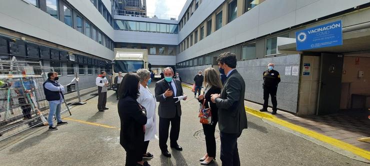 Visita do xerente da área sanitaria de Lugo e do delegado da Xunta en Lugo ao Hospital dá Mariña.. XUNTA / Europa Press