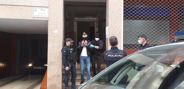 Detido en Vigo no marco dun operativo conxunto de Policía Nacional e Garda Civil contra o tráfico de drogas, coordinado por un xulgado de Ferrol e no que se produciron varios arrestos e rexistros. / Europa Press