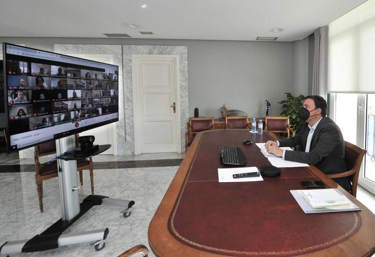 Pleno telemático da Deputación da Coruña. TORRECILLA 