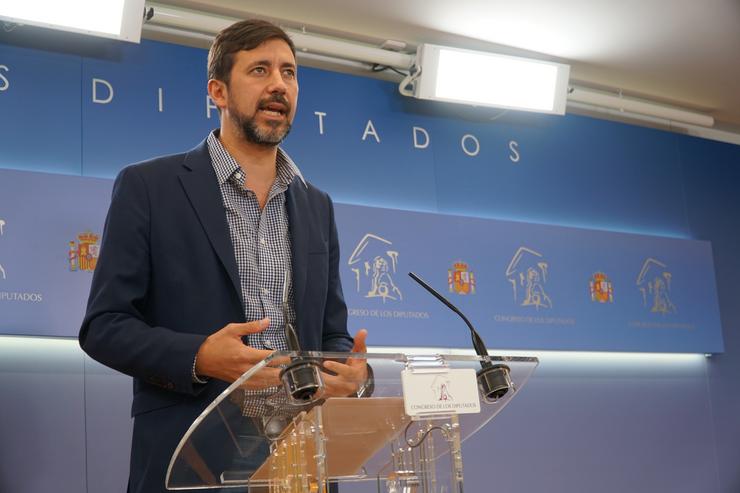 O deputado Antón Gómez-Reino no Congreso. UNIDAS PODEMOS / Europa Press