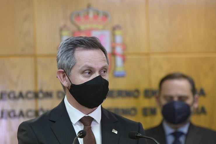 O novo delegado do Goberno na Comunidade Autónoma de Galicia, José Manuel Miñones, durante a toma de posesión do cargo, a 8 de abril de 2021, na sede da Delegación na Coruña, Galicia, (España). O acto celébrase tras o seu nomeamento por e. M. Dylan - Europa Press / Europa Press