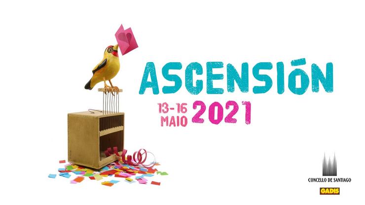 Cartel das Festas da Ascensión 2021.. CONCELLO DE SANTIAGO