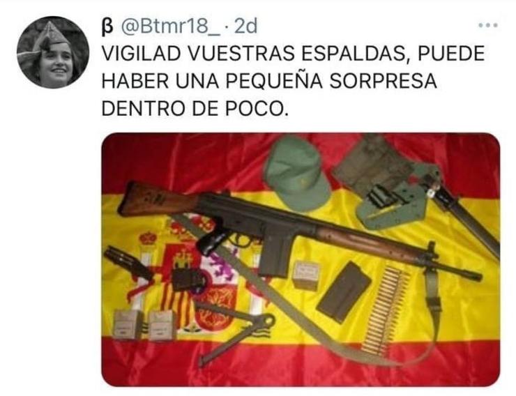 Ameazas a Gómez Reino e outros membros de Podemos / Twitter