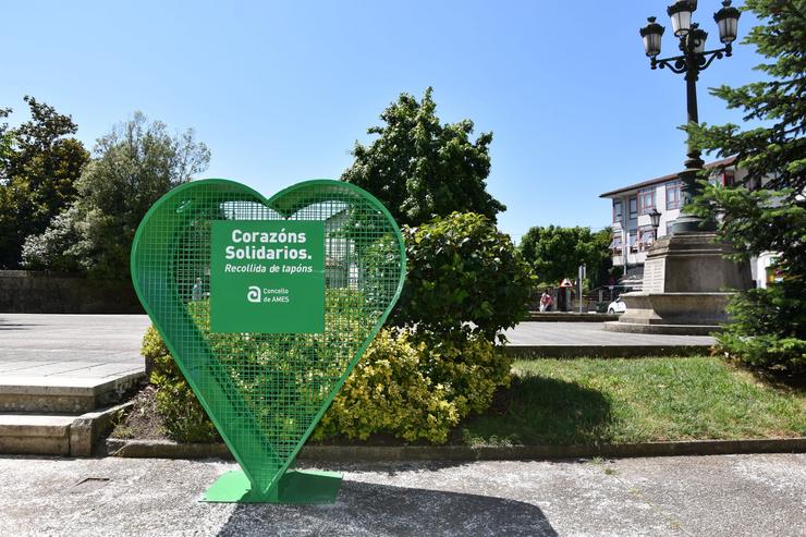 Colector en forma de corazón en Ames 