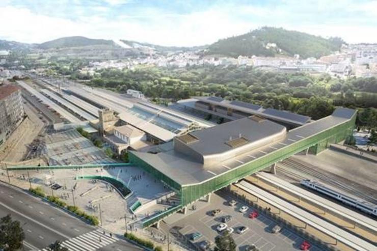 Imaxe da intermodal de Santiago de Compotela / MINISTERIO DE TRANSPORTES