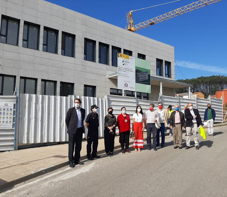 Visita ás obras da nova comisaría de Policía de Ribeira (A Coruña).. DELEGACIÓN DO GOBERNO EN GALICIA / Europa Press