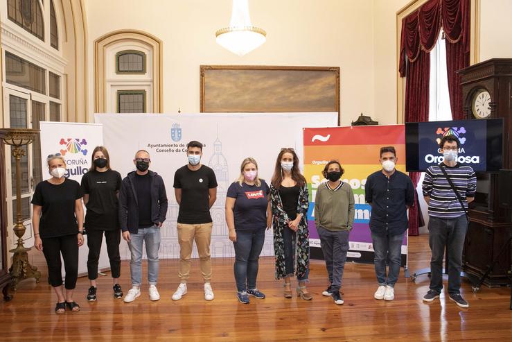 A concelleira de Igualdade da Coruña, Yoya Neira, na presentación das actividades do Día do Orgullo 