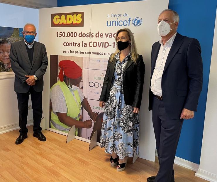 Gadis colabora con Unicef para enviar 150.000 vacinas contra a Covid-19 a países con menos recursos.. GADIS / Europa Press