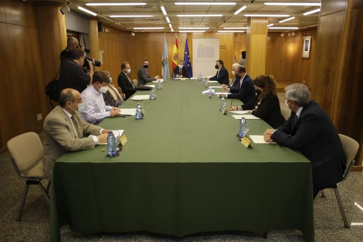 O secretario de Estado de Memoria Democrática, Fernando Martínez, preside unha reunión con Xunta, concellos de Sada e A Coruña e a Deputación coruñesa sobre o Pazo de Meirás / M. Dylan - Europa Press.