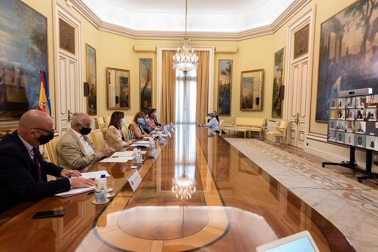 Conferencia Sectorial do Sistema de Cualificacións e Formación para o Emprego deste martes, 20 de xullo de 2021, presidida pola ministra de Educación e Formación Profesional, Pilar Alegría. MINISTERIO DE EDUCACIÓN E FP 