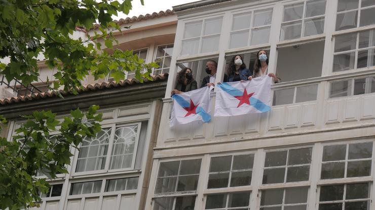 O BNG chama a colgar a bandeira galega en balcóns para celebrar o 25 de xullo.. BNG / Europa Press