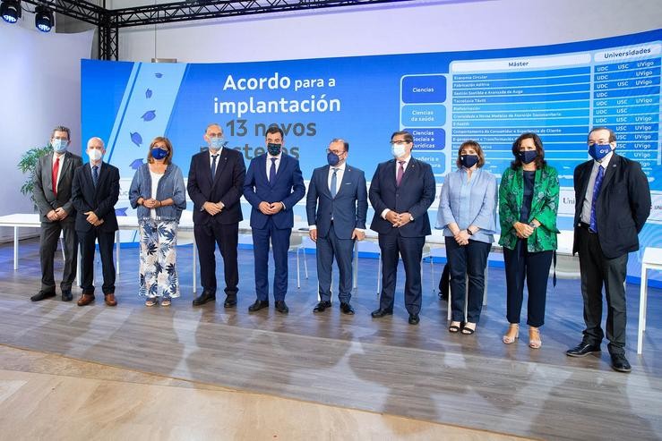 Presentación dos 13 novos másteres que se implantarán nas universidades públicas galegas en 2023-24. XOÁN CRESPO / Europa Press