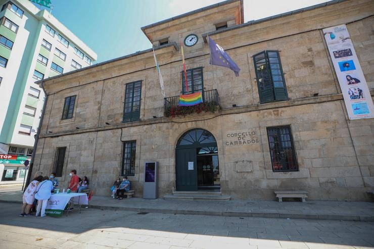 Fachada do Concello de Cambados, onde se adoita celebrar a Festa do Albariño, a 28 de xullo de 2021, en Cambados, Pontevedra, Galicia. Beatriz Ciscar - Europa Press 