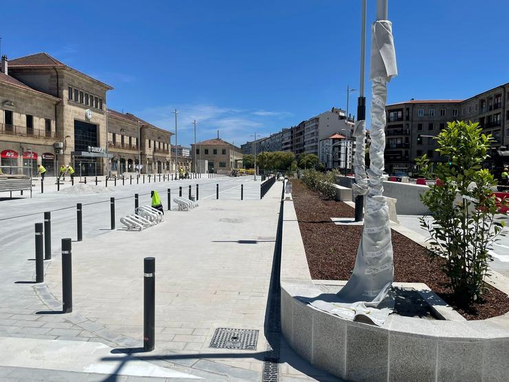 Aparcadoiro da estación intermodal de Ourense. ADIF 