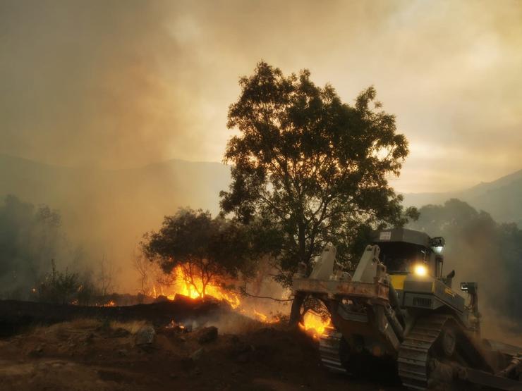 Incendio en Navalacruz, en Ávila 