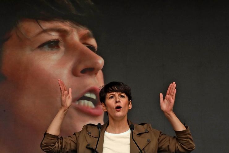 Arquivo - A portavoz nacional do BNG, Ana Pontón, durante a manifestación que convocou o partido con motivo do Día dá Patria Galega, a 25 de xullo de 2021, en Santiago de Compostela, Galicia (España).. César Argina - Europa Press - Arquivo