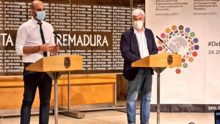Anxo Cale e Paul Ortega. XUNTA DE ESTREMADURA / Europa Press