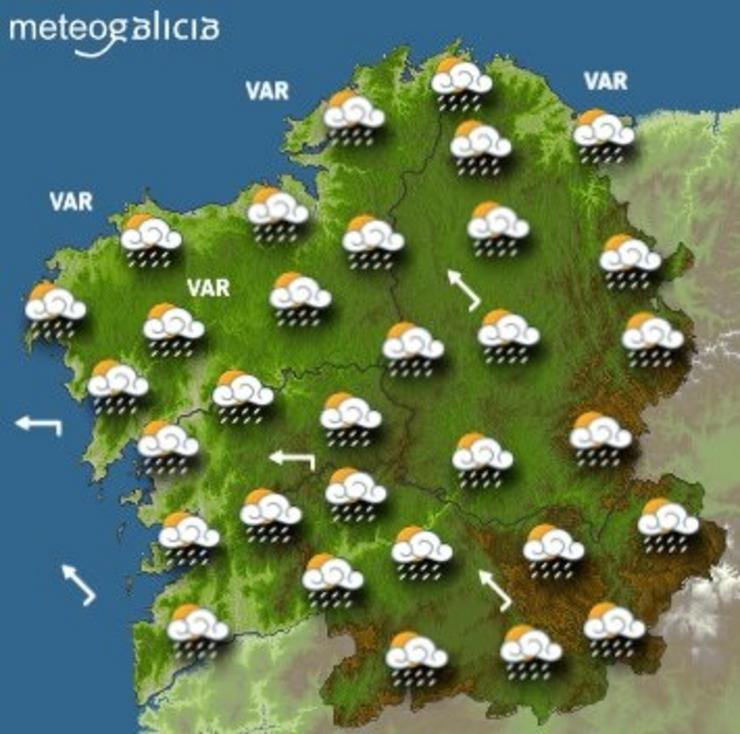 Predicións meteorolóxicas. METEOGALICIA / Europa Press