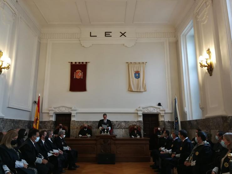 Acto de apertura do Ano Xudicial no Tribunal Superior de Xustiza de Galicia (TSXG). TSXG / Europa Press