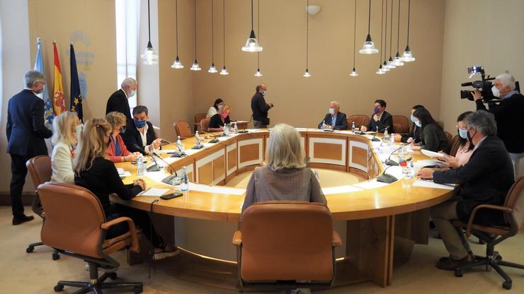 Reunión da Xunta de Portavoces da Cámara galega. PARLAMENTO DE GALICIA