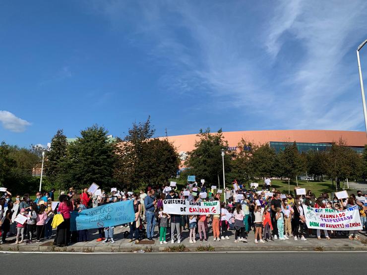 Protesta en Santiago convocada polas ANPAs das Fontiñas e do Monte dos Postes 